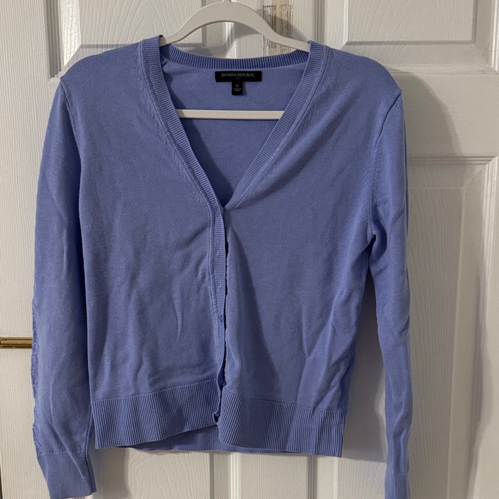 Banana Republic Lavender Cardigan Sweater